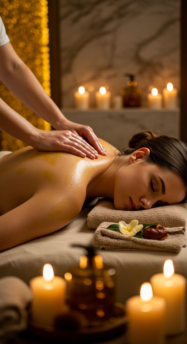 Entspannende Massage mit hochwertigen Ölen von PINO